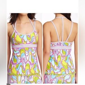 TRINA TURK RECREATION LAVA LAMP MULTI STRAP TANK TOP SIZE S *VGC, 015